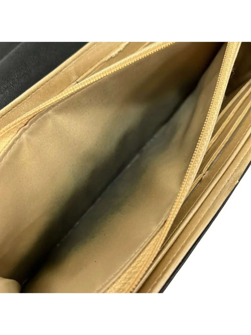 Chanel Wallet Camellia Black Gold Lambskin